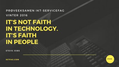 Prøveeksamen IKT-Servicefag